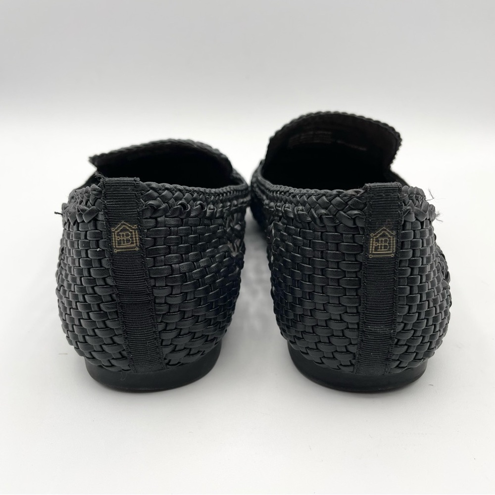 Birdies The Woven Starling Flat Loafer Black Faux Leather Smoking Slipper 7.5 - Picture 13 of 16